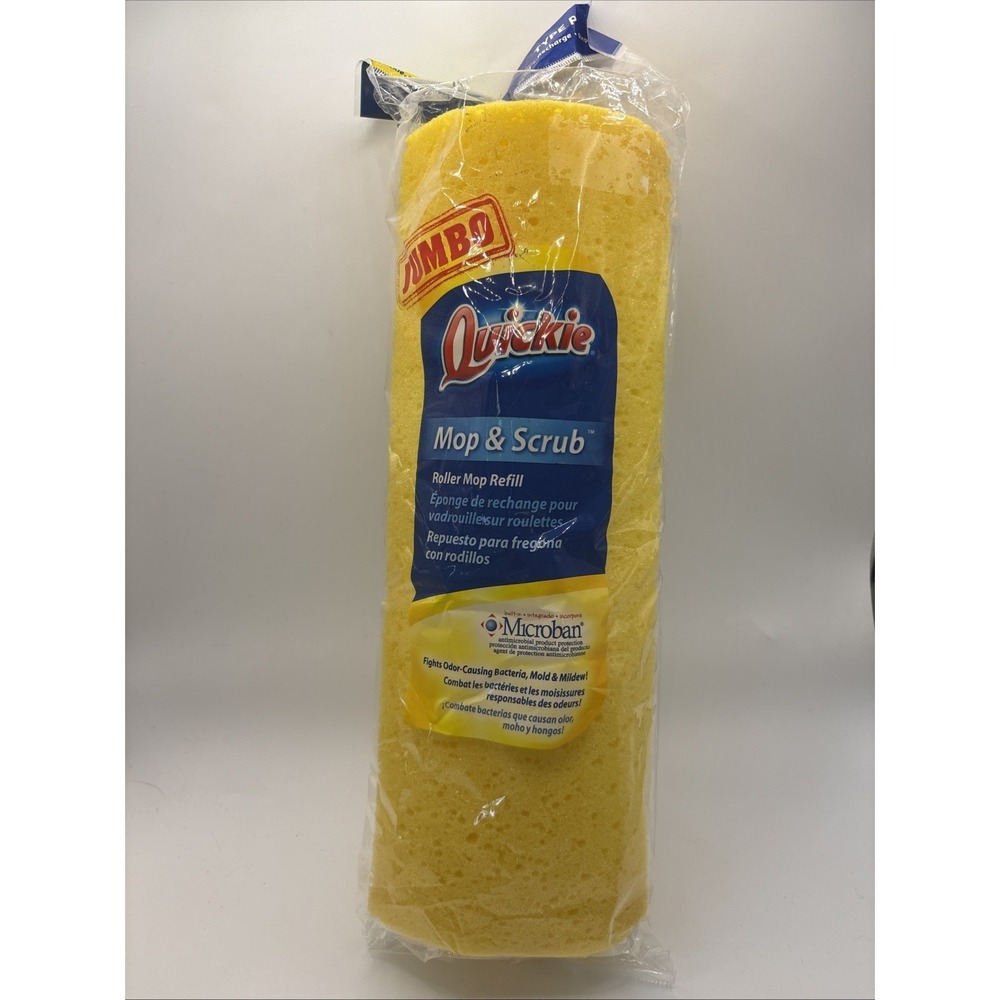 Jumbo Quickie Mop & Scrub Roller Mop Refill  Microban 055/055B NEW